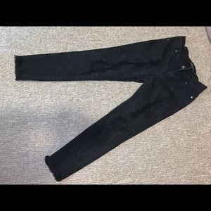 Black Ripped Denim Jeans